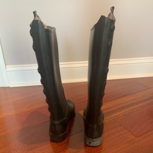 Sam Edelman black rain boot riding boot - Picture 5 of 6